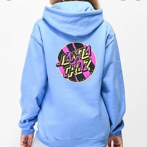 Blue Womens Santa Cruz Hoodie